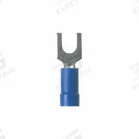 PANDUIT StrongHold(TM) EV14-10FB-Q Loose Piece Forks: Blue, Vinyl, #10 Stud Size, Std Fork, 600 V. Key specifications — Barrel Style: Funnel Entry; Manufacturer Part Number: EV14-10FB-Q; Brand: PANDUIT; Series: EV14.