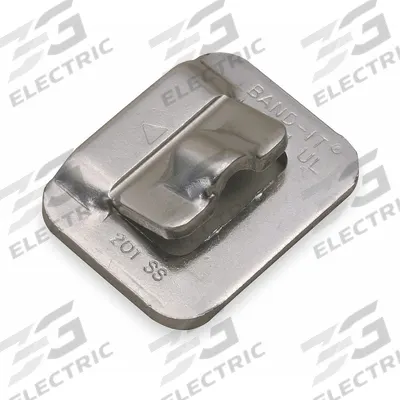 BAND-IT Strapping Buckle: Fits 3/4 in Strap Wd, Stainless Steel, 25 Qty, Flat, Heavy Duty - Strapping Buckles for Stainless Steel Strapping