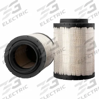 FLEETGUARD Air Filter: Round-Oval, Round, Axial Seal, 16 in Outside Dia, 9 1/8 in Inside Dia - Round/Oval Engine Air Filters