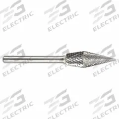 SGS PRO Carbide Bur: Cone/Inverted Cone, SM-5CO, 1/2" x 1 1/4" Head, 1/4" Shank (MPN 15867). Key specifications — Trade Number: SM-5CO; Brand: SGS PRO.