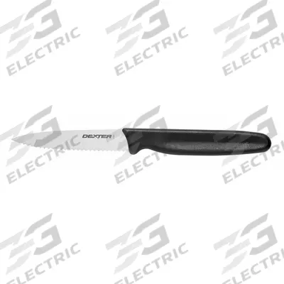 DEXTER RUSSELL Paring Knife: Scalloped, 7 in Overall Lg, Steel Blade - Paring Knives