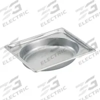 VOLLRATH Steam Table Pan: Half Size, Oval, 22 ga Gauge, 2.2 qt Capacity, NSF Certified (MPN 3102020). Key specifications — Brand: VOLLRATH; Dishwasher Safe: No; NSF Certified: Yes; Product Type: Steam Table Pan; Manufacturer Part Number: 3102020.