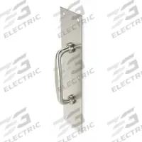 ROCKWOOD Door Pull Plate: 3 1/2 in Wd, 15 in Ht, Stainless Steel (MPN 5U646). Key specifications — Material: Stainless Steel; Operation Type: Hand Pull; Properties: Wear-Resistant; Brand: ROCKWOOD.
