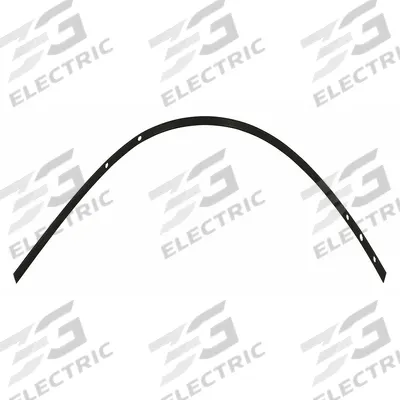 DAYTON Side Trip Strip - Black, 9ft. 2-3/4cm: For 4ZJ34B/6W050B - GGS Material Handling Parts