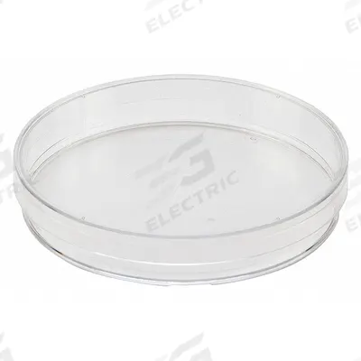 DYNALON Petri Dish: 100 mm Dia, 15 mm Overall Ht, No Surface Treatment, (4) Vents - Petri Dishes