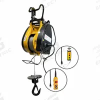 OZ LIFTING PRODUCTS Electric Wire Rope Hoist: H3 - Std Duty, Hook Mounted - No Trolley, 1 Speeds (MPN OBHW1000). Key specifications — Lifting Hook Type: Hook with Safety Latch; Brand: OZ LIFTING PRODUCTS; Speed Programmability: Non-Programmable; Operating Voltage: 115V AC.