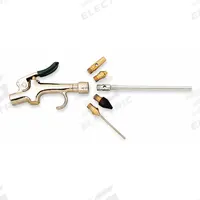 BRECO Air Gun Kit: Thumb-Lever Grip, Nickle-Plated Zinc, 1/4 in Female NPT, 5 Nozzle(s), Straight (MPN 301695.1). Key specifications — attr1328526: Nickle-Plated Zinc; attr1328500: Air Screen Safety Nozzle; attr1328508: BRECO; attr1328515: No.