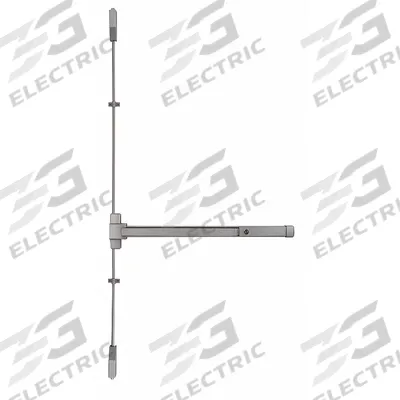 DORMAKABA Surface Vertical Rod: 36 in Max Door Wd - Surface Vertical Rod Push Bars