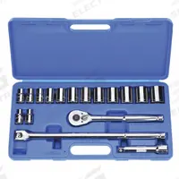 WESTWARD Socket Wrench Set: 1/2 in Drive, 17 Piece, 12-Point, Metric, 10 mm to 28 mm (MPN 4LXC8). Key specifications — attr1224269: 1/2 in; attr1204638: Drive Tools Included; attr1204650: 10 mm to 28 mm; attr1204673: Socket Bits Not Included; attr1204681: Wrenches Not Included; attr1204688: WESTWARD; attr1206170: Standard Sockets.
