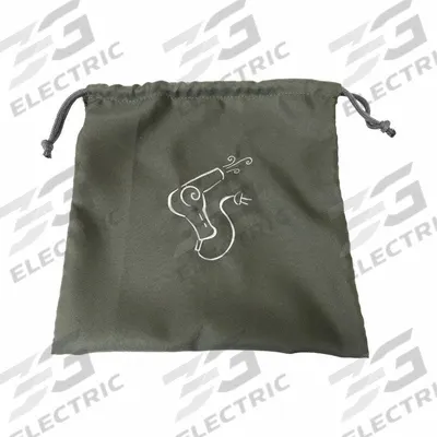 HOSPITALITY 1 SOURCE Hair Dryer Bag: Gray, 12 in Overall Wd - Hair Dryer Bags