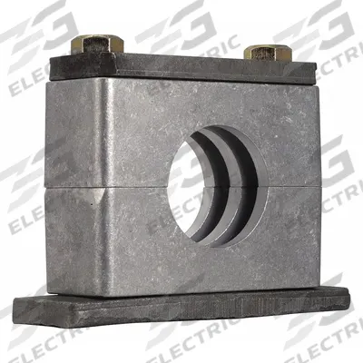 ZSI Vibration-Dampening Beta Clamp: Ribbed Bore, Steel Clamp, Aluminum Cushion - Vibration-Dampening Textured Core Beta Clamps