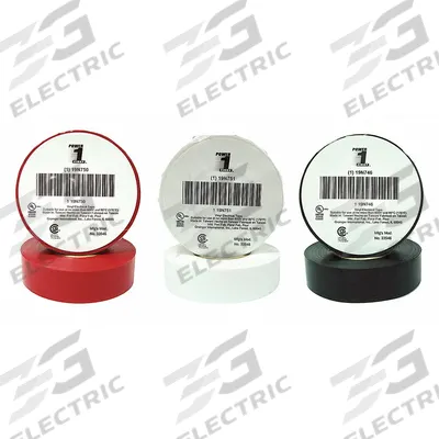 APPROVED VENDOR Electrical Tape: 3/4 in Wd, 20 yd Lg, 7 mil Thick, Vinyl, Rubber - Insulating Electrical Tape Kits
