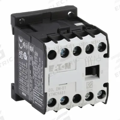 EATON Miniature IEC Magnetic Contactor: Non-Reversing, 3 Poles, 3NO Contacts - Miniature, Non-Reversing IEC Contactors