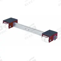 GKS-PERFEKT Machine Roller: 44,000 lb, 7 1/8 in Deck Ht, 11 1/4 in L x 8 3/4 in W, (8) Rollers, Red (MPN 3-11060). Key specifications — attr1344324: Rubber Padded; attr1344335: Connecting Bar; attr1344360: GKS-PERFEKT; attr1344361: Red.