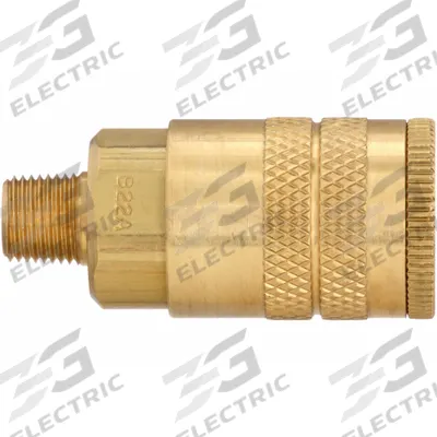 PARKER Quick Connect Hose Coupling: 1/4 in Body Size, 1/8 in Hose Fitting Size - Industrial Interchange Brass Quick-Connect Air Coupling Bodies