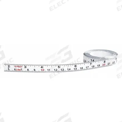 US TAPE Adhesive Backed Tape Measure: Metric/SAE, Inch/Metric, Decimal, Left to Right - Inch & Metric Adhesive Tape Measures