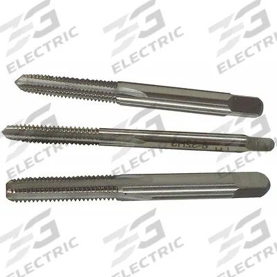 APPROVED VENDOR Tap Kit: M8x1.25 Metric, D5 / 2B, 4 Flute - Three-Piece Hand Tap Sets