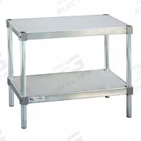 NEW AGE INDUSTRIAL Fixed Height Work Table: Fixed Ht, Aluminum, 48 in x 15 in, Aluminum (MPN 21548ES36P). Key specifications — Brand: NEW AGE INDUSTRIAL; Unit Type: Not Expandable or Modular.
