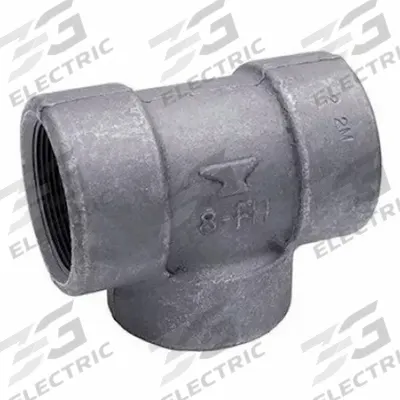 ANVIL Metal Pipe Tee: 1/4 in x 1/4 in x 1/4 in, 2,000 psi @ 150°F, Steel - Threaded High-Pressure Pipe Fittings