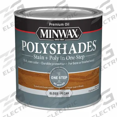 MINWAX Wood Stain: Wood Stain and Sealer, Interior, Oil, 0.5 pt Container Size - Combination Wood Stain & Sealers