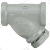 MUELLER STEAM SPECIALTY Y Strainer: 1/2 in, NPT, Perforated, 0.062 in Screen Size, Carbon Steel (MPN 1/2 581 CS screwed end). Key specifications — Brand: MUELLER STEAM SPECIALTY; Seal Material: Spiral Wound Graphite Filled; Manufacturer Part Number: 1/2 581 CS screwed end; Screen Material: 304 Stainless Steel.