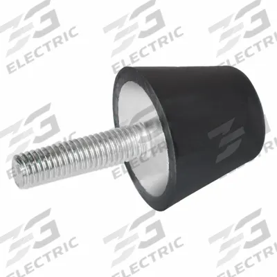 JW WINCO Vibration-Isolating Mount: Flat Conical, Buna-N - Male x Non-Threaded Vibration-Isolating Mounts