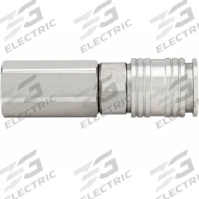 SPEEDAIRE Quick Connect Hose Coupling: 1/4 in Body Size, 1/4 in Hose Fitting Size - Universal Interchange Stainless Steel Quick-Connect Air Coupling Bodies