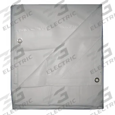APPROVED VENDOR Tarp: 11.33 ft Lg, 9.5 ft Wd, Std Duty, 5.1 mil, Polyethylene, White - General Purpose Polyethylene Tarps