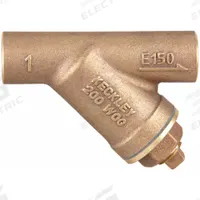 KECKLEY Y Strainer: 2 in, Sweat, Mesh, 0.034 in Screen Size, Bronze, Fiber, 5 1/8 in Ht, 8 5/8 in Lg (MPN 21SJY-BCM20M34-FTI-E). Key specifications — Brand: KECKLEY; Seal Material: Fiber; Manufacturer Part Number: 21SJY-BCM20M34-FTI-E; Screen Material: 304 Stainless Steel.