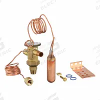 PARKER Thermostatic Expansion Valve: HX, For R-22 Refrigerant Type, Field Adj, 1/2 in Female (MPN HXCAE-5-VX 3X4ODFX1 30"PRKR KT). Key specifications — Brand: PARKER; For Refrigerant Type: R-22; Includes: 1/2 in ODM x Chatleff Outlet Adapter; Superheat Adjustment: Field Adjustable; Manufacturer Part Number: HXCAE-5-VX 3X4ODFX1 30"PRKR KT.