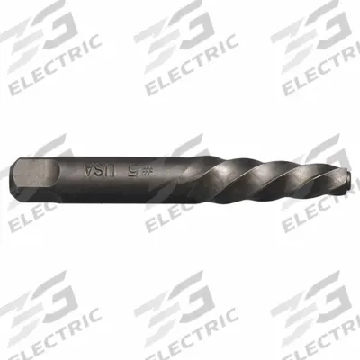 CLEVELAND Screw Extractor: Spiral Flute, Size #8 - Spiral-Flute Extractors