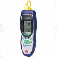 TRACEABLE Thermometer: -328°F to 2501, For Type J/Type K/Type T Thermocouple Type, 1 Channels (MPN 2025091). Key specifications — Testing Functions: Min/Max Temperature; Accuracy: ±1 % of Reading + 1.8 °F/1 °C Below -148 °F/-99.9 °C; Brand: TRACEABLE.