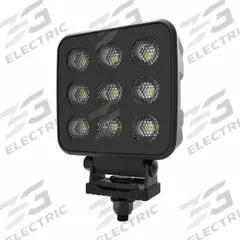ECCO Vehicle Work Light: Rectangular, Flood, LED, Bracket, 2 Conductor Cable with Connectors, White (MPN EW2722). Key specifications — Housing Color: White; Brand: ECCO; Electrical Connection: 2 Conductor Cable with Connectors; Installation Type: Permanent.
