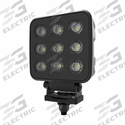 ECCO Vehicle Work Light: Rectangular, Flood, LED, Bracket, 2 Conductor Cable with Connectors - Vehicle Floodlights