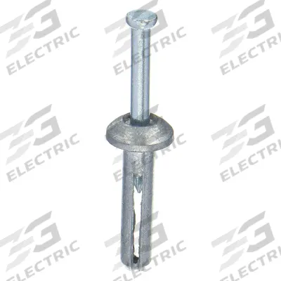 APPROVED VENDOR Hammer Drive Pin Anchor Set: 3/16 in Dia, 7/8 in Overall Lg, Mushroom - Metal Removable Nail Drive Anchors