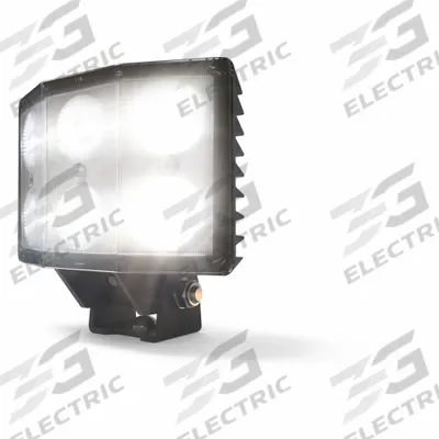 ECCO Vehicle Work Light: Rectangular, Flood, LED, Bracket, Deutsch Connector - Vehicle Floodlights