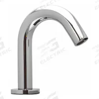 AMTC VALVE Bathroom Sensor Faucet: Hybridflo, Brass, Chrome Finish, Single-Post, Battery/Plug-In (MPN AEF-300T). Key specifications — Brand: AMTC VALVE; Includes: Cover Plate; Series: Hybridflo.
