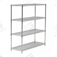 APPROVED VENDOR Wire Shelving Unit: Starter, 72 in x 24 in, 86 in Overall Ht, 4 Shelves, Dry, Silver (MPN 45VY01). Key specifications — Recommended Environments: Dry; Color: Silver; Finish: Chrome; Material: Steel; Brand: APPROVED VENDOR.