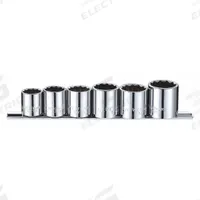WESTWARD Socket Set: 3/8 in Drive, 6 Piece, 12-Point, SAE, 11/16 in to 1 in (MPN 53PN42). Key specifications — attr1224269: 3/8 in; attr1204685: Tether Ready; attr1204650: 11/16 in to 1 in; attr1204673: Socket Bits Not Included; attr1204688: WESTWARD; attr1206170: Standard Sockets.