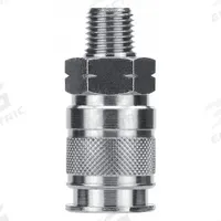 AIGNEP USA Quick Connect Hose Coupling: 3/8 in Body Size, 1/2 in Hose Fitting Size, Sleeve, MNPT (MPN 80194-08). Key specifications — Thread Size: 1/2" -14; Coupling Locking Type: Sleeve; Brand: AIGNEP USA.