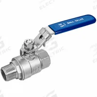 USA INDUSTRIALS Manual Two-Way Ball Valve: 1/4 in, 304 Stainless Steel, Straight Valve Body, PTFE (MPN ZUSA-VLV-149). Key specifications — Brand: USA INDUSTRIALS; Handle: Locking Lever.