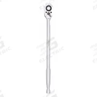 WESTWARD Hand Ratchet: Pear, Reversible, 15 in Overall Lg, Chrome, 7.5° Min Arc Swing (MPN 5TZE7). Key specifications — attr1205598: Reversible; attr1205605: Quick-Release Included; attr1205626: Chrome; attr1205607: Pear; attr1205624: WESTWARD.