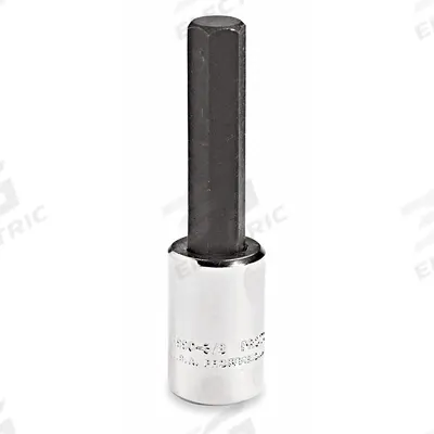 PROTO Socket Bit: 3/8 in Drive Size, Hex Tip, 3/16 in Tip Size, 2 23/32 in Overall Lg - Hex Bit Sockets