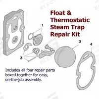Steam Trap Repair Kit: For Armstrong, 15-B6, For 36Y248 (MPN FT15-B6). Key specifications — Brand: BARNES & JONES; Compatible Manufacturer Model Number: 15-B6; Compatible Series: B; Product Type: Steam Trap Repair Kit.