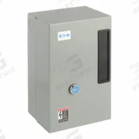 EATON IEC Magnetic Motor Starter: Non-Reversing, 3 Poles, Electronic Protection, 9 A, 208V AC (MPN ECX09C1EAA-R63/C). Key specifications — Brand: EATON; Pilot Lights Included: None; Auxiliary Contacts Included: 1NO/1NC.