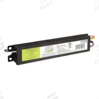 APPROVED VENDOR Fluorescent Ballast: 120 to 277V AC, 3/4 Lamps Supported, 9 1/2 in Overall Lg (MPN 4KGE6). Key specifications — attr1125022: (3 or 4) F25T8; attr239899: APPROVED VENDOR; attr1125144: 3.