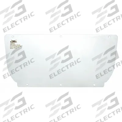 CONDOR Face Shield Visor: 15 1/2 in Overall Wd, 7 in Overall Ht, 1 mm Overall Thick - General Purpose Replacement Visors