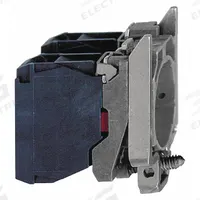 SCHNEIDER Contact Block: 22 mm Panel Mounting Size, 2NC, Momentary, ZB4 Series, Faston Connector (MPN ZB4BZ1043). Key specifications — Switch Action: Momentary; Terminal Connection Type: Faston Connector; Brand: SCHNEIDER; Compatible with Series: ZB4.