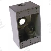 BELL Electrical Box: Aluminum, Rectangular, 1 Gangs, 3/4 in Hub Size, 16.5 cu in Capacity, Gray (MPN 5330-0). Key specifications — Color: Gray; Brand: BELL.
