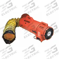 ALLEGRO Confined Space Blower: 115/230 V AC, 8 in Duct Dia, 1/3 hp Horsepower, Black/Orange/Yellow (MPN 9533-50). Key specifications — Brand: ALLEGRO; Includes: Duct Storage Bag; Operating Voltage: 120/240 V AC.